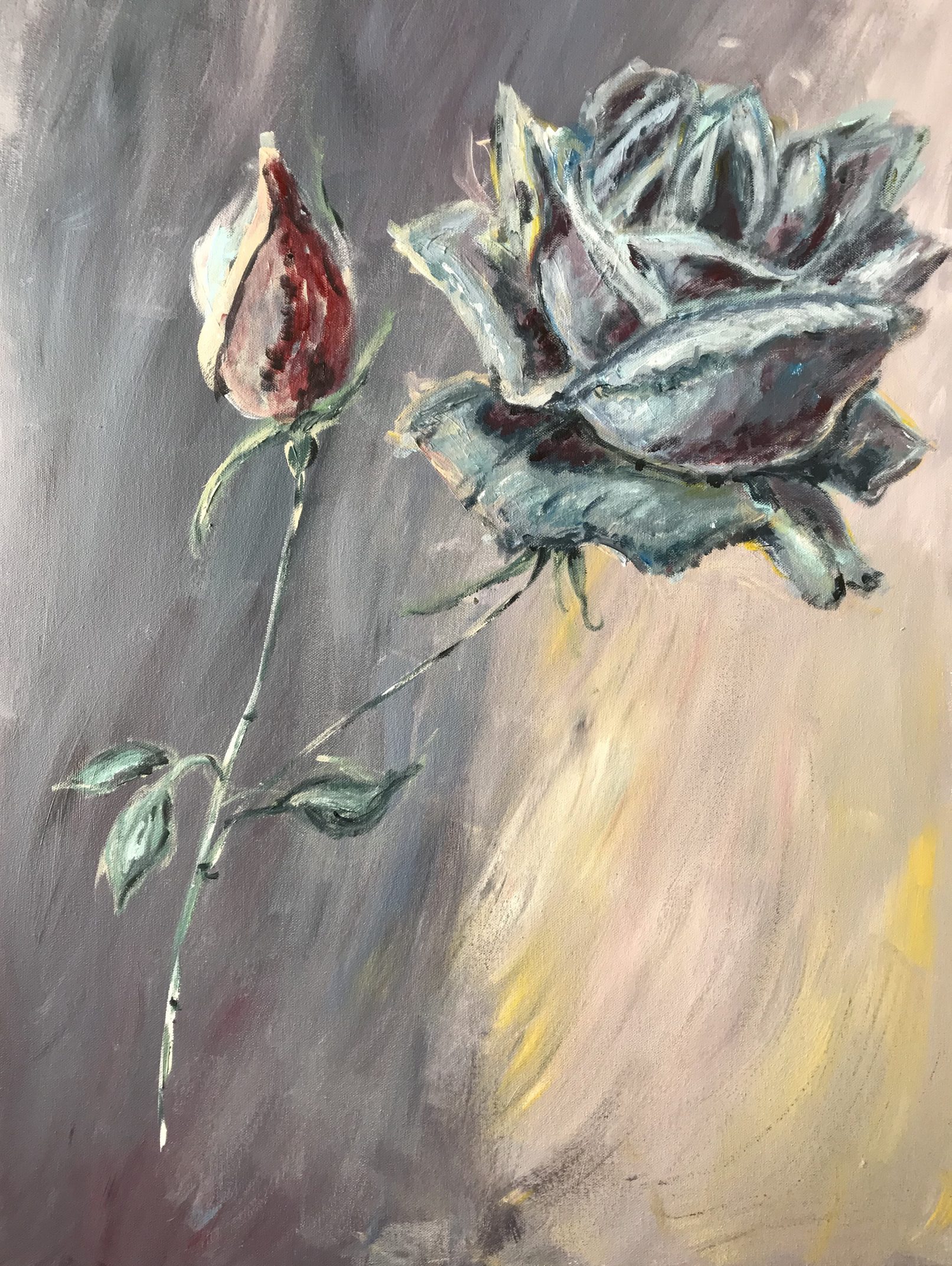 Saskia Stapel rose painting La Reina La Rosa